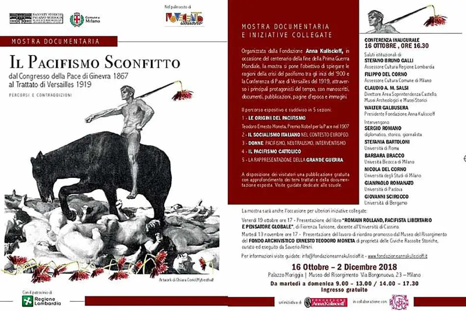 Mostra Il Pacifismo sconfitto Milano